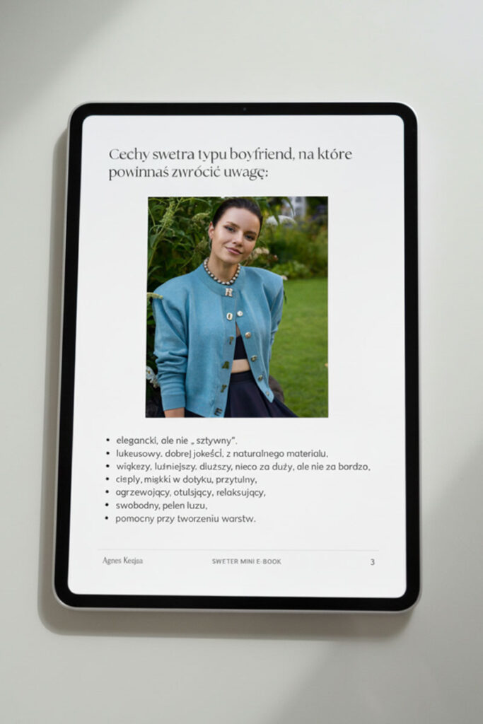 Stylowa dwunastka: Sweter Boyfriend